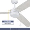 Prominence Home Journal, 52 in. Indoor/Outdoor Ceiling Fan with No Light, White 51467-40